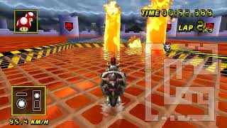 Mario Kart Wii CTGP Classic  SNES Bowser Castle 2 v2 Staff Ghost  222555 [upl. by Cusick]