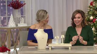 Diamonique Love Knot Earrings or Pendant 14K Gold on QVC [upl. by Abisha]