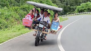 Riding Cheapest Filipino Transport Bike Downhill at Extreme Speed [upl. by Kenzie]