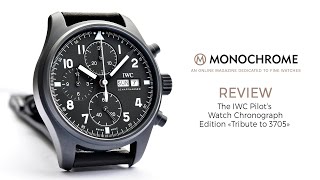 REVIEW The IWC Pilots Watch Chronograph Edition quotTribute to 3705quot [upl. by Dalohcin753]