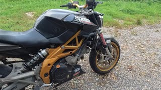 test ride aprilia shiver 750 pure sound SOTTOVALUTATA [upl. by Berey163]