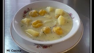 SOPA DE PAPAS CRIOLLA Y CAPIRA  Mi Cocina [upl. by Eseeryt641]