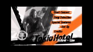 Official Schrei Live DVD Main Menu w Instrumentals HQ amp HD  Tokio Hotel [upl. by Angil]