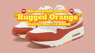 Nike Air Max 1 LX WMNS “Rugged Orange”  Detailed Look Price and Date release [upl. by Llertnor]