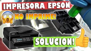 ✅ EPSON L555 NO IMPRIME CON TINTA 😤  SOLUCION FACIL 😊 LIMPIEZA CABEZAL FULL  RESET ALMOHADILLA 💯 [upl. by Nivrac]