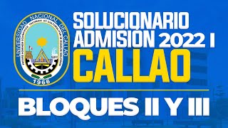 🔴 SOLUCIONARIO UNAC 2022I [upl. by Dimitris125]