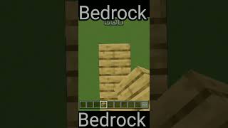 bedrock player 🔥 vs java player 🗿 minecraft shorts [upl. by Jory]