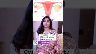 Ovarian cyst and uterus fibroid precautions DrSharmika drsharmika haircare parentingtips [upl. by Ecnerat]