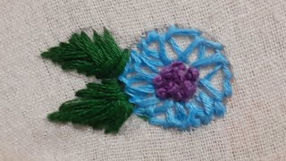 Beautiful embroidery flower embroidery embroidered embroiderydesigns flowers handart handmade [upl. by Llert]