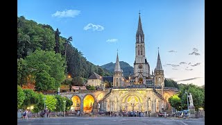 Osana Song in French Holy Mass Ave Marie Grotto Lourdes France [upl. by Azyl]