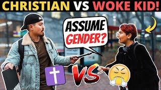 WOKE COLLEGE KIDS GET WRECKED BY CHRISTIAN ProChoice Debate [upl. by Os959]