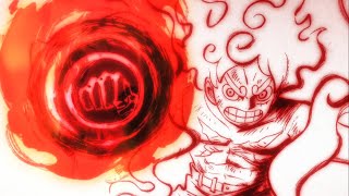 One Piece Red Luffy Gear 5 and Shanks vs Uta [upl. by Annhoj]