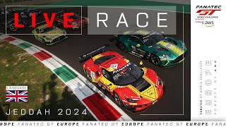 LIVE  Race  6 Hours of Jeddah  Fanatec GT Europe 2024 English [upl. by Mirabella]