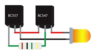 Bc547 Transistor projects Breadboard creative electronic creativeproject [upl. by Alodee]