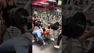 🔥 675 DROPSET BENCH PR🔥 [upl. by Rosy]