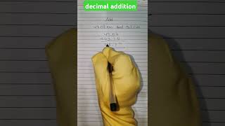 decimal addition maths mathshorts education numbersystemtips mathematics numbersystemmastery [upl. by Bogey699]