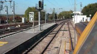 Gare de Mouchard  manoeuvre de wagons par V211 MECCOLI [upl. by Nevetse]