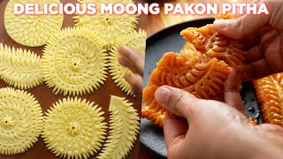 Easy amp Delicious Moong Pakon Pitha Recipe [upl. by Arraeic]