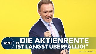 CHRISTIAN LINDNER quotAktienrente ist ein Paradigmenwechselquot Ein Blick auf die Kritik der Opposition [upl. by Rajewski]