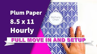 LARGE Plum Paper Planner  85 x 11  Move In amp Set Up [upl. by Anot]