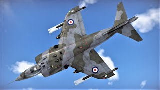 VTOL Jets CLOSE AIR SUPPORT  Harrier GR1 Gameplay in 97BR Ground RB War Thunder 21 NEW POWER [upl. by Gerty]