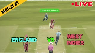 West Indies vs England 1st Match  Live trending live wivseng cricket [upl. by Drusy215]