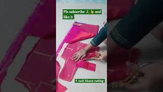 lining blouse cutting👈👍🙏 subscribe likeshare 1k fashion youtubeshorts [upl. by Helbonnah]