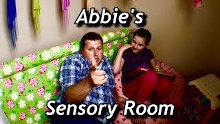 DIY Sensory Room Tour  Autism Sensory Integration [upl. by Arraeis]