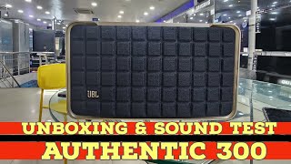 JBL Authentics 300 Speaker Unboxing amp sound test [upl. by Neeoma]