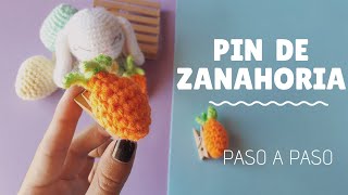 PIN DE ZANAHORIA a CROCHET FACIL y RAPIDO [upl. by Loise693]