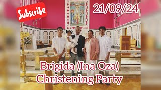 Brigidas Christening  Oxford 21092024 Part 1 [upl. by Oirtemed]