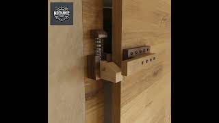 Automatic Door doorhardware wood safetylock woodworking doorlock tools diy doorleverlock [upl. by Notnef]