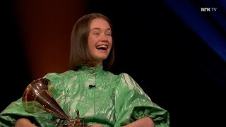 Sigrid winning Spellemann of Year 2019 with Eng subtitles [upl. by Nathalia160]