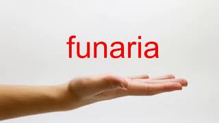 How to Pronounce funaria  American English [upl. by Suzi]