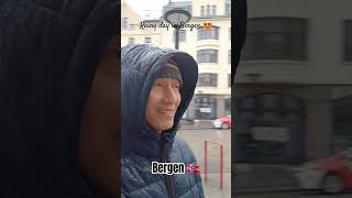 📍Bergen 🇳🇴Rainy day in Bergen travel jalanjalanvirtual visitnorway norwaytourism shortsvideo [upl. by Ahseyi]