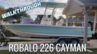 ROBALO 226 CAYMAN Center Console  Full Walkthrough [upl. by Hnilym]