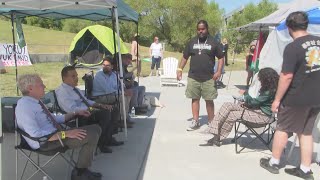 5 UC Merced Regents meet with campus protestors [upl. by Thora512]