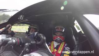 Max Verstappen takes Jos around SpaFrancorchamps in the Renault RS 01 30052015 [upl. by Dredi561]