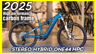 Cube Stereo hybrid ONE44 HPC 2025  New look  high performance eMTB with Bosch [upl. by Orabelle]