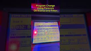 Program Change Using Forscore on my Kronos and Triton [upl. by Esra742]