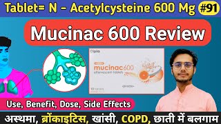 Tablet Mucinac 600 Use In Hindi  Deepak PharmacisT [upl. by Llenrahc]