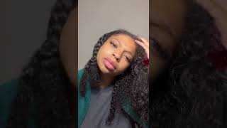 Getting My Natural Hair Trimmed  michelle faleese fypシ゚ curlyhair naturalhair fyp viral trim [upl. by Halihs]