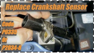 Remove Crankshaft Sensor Code P0335 Or P20348 Mercedes CHECK ENGINE 💡 [upl. by Hakkeber]