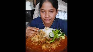 Spicy Chicken Curry Eating With Basmati Rice spicyfood foodie asmreating eatingshow Mukbang 😋 [upl. by Eillak102]