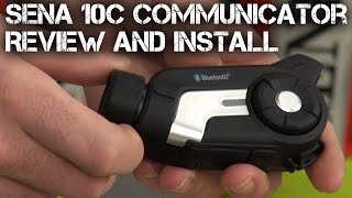 Sena 10C Communicator Review and Install from Sportbiketrackgearcom [upl. by Eirac]