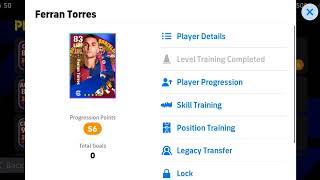 Ferran Torres Max Training Tutorial In Efootball 2025 Mobile  Ferran Torres efootball 2025 training [upl. by Melville]