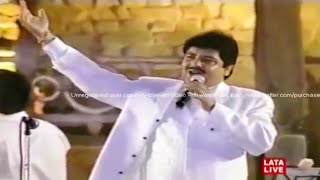 Chand Chhupa Badal Mein  Udit Narayan Live Performance  Lata Mangeshkar Concert 2001 [upl. by Eyr621]