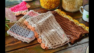 Paños de cocina  Paso a paso en crochet [upl. by Treb]