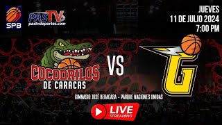 COCODRILOS VS GAITEROS Batalla en Vivo SPB 2024 Baloncesto Venezolano 11 07 24 [upl. by Notyalk]