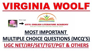 VIRGINIA WOOLFMCQsUGC NET JRFSLETTGTPGTENGLISH LITERATURE [upl. by Ahsekam827]